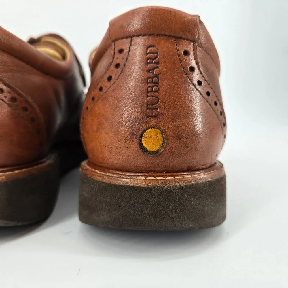 Samuel Hubbard The Tipping Point Wingtip Oxfords Brown Leather Comfort‎ 10M